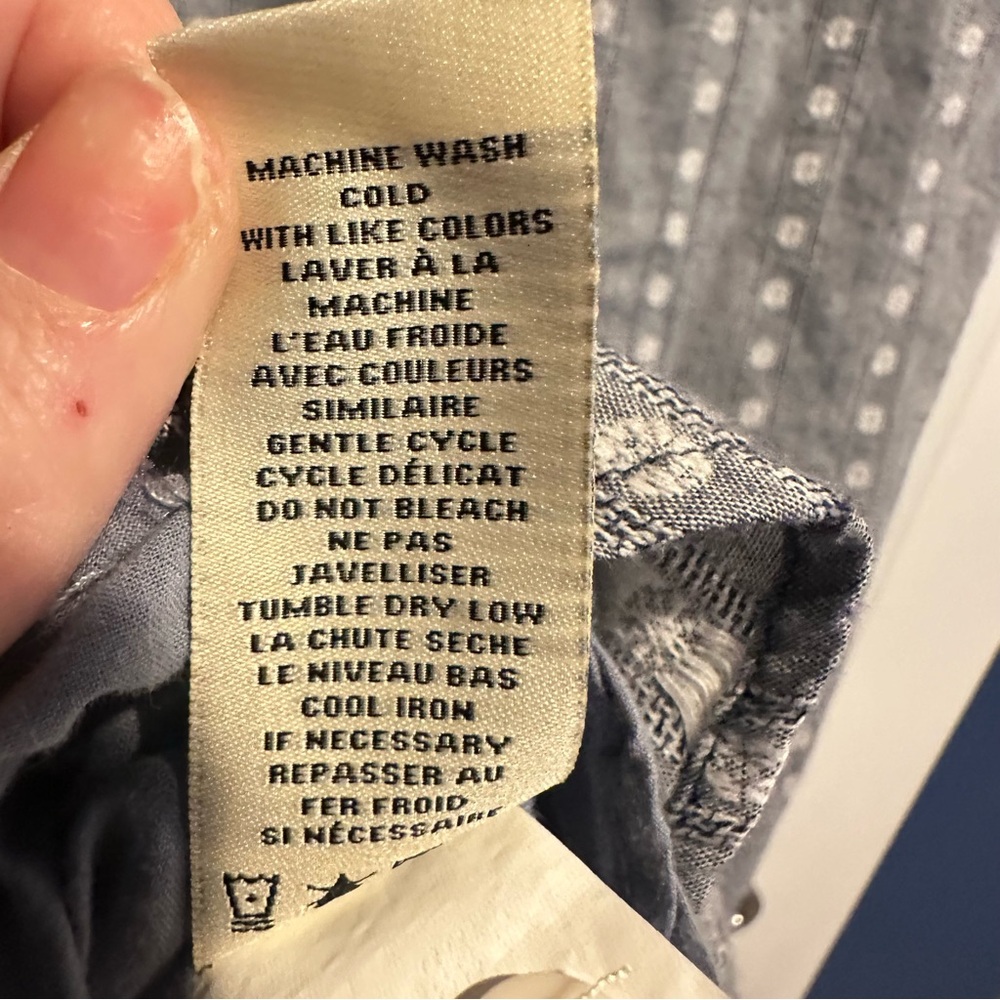 Max Studio Blue Short Sleeve Patterned Dress Size… - image 5